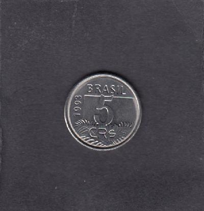 Beschrijving: 5 Cruzeiros reals  PARROTS ARARA